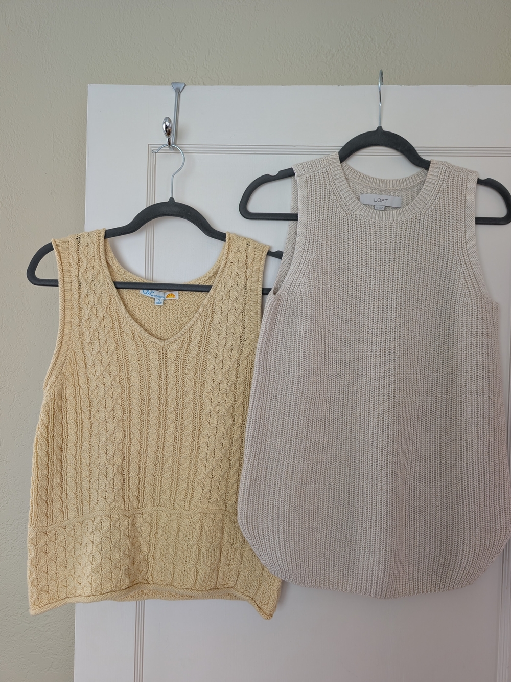 2 Sleeveless Sweaters - Loft, C&C